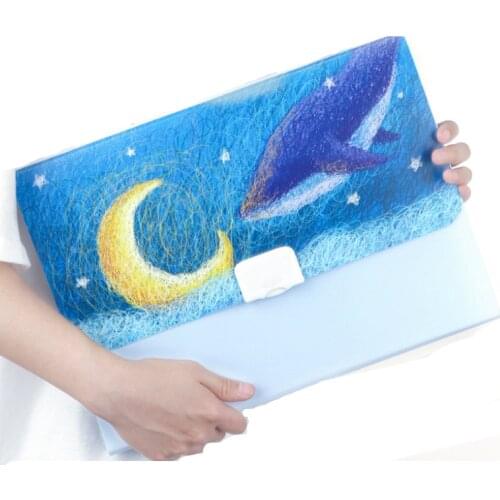 Handheld Buckle Design Expanding File Folder A4 Large 13 Layers Expandable File Accordion Folder for Documents School Business