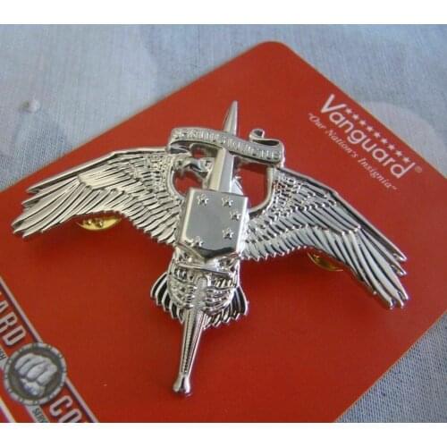US USMC Marsoc Wings Military Badge Pin Marine Raider Spiritus Invictus Silver armyshop2008