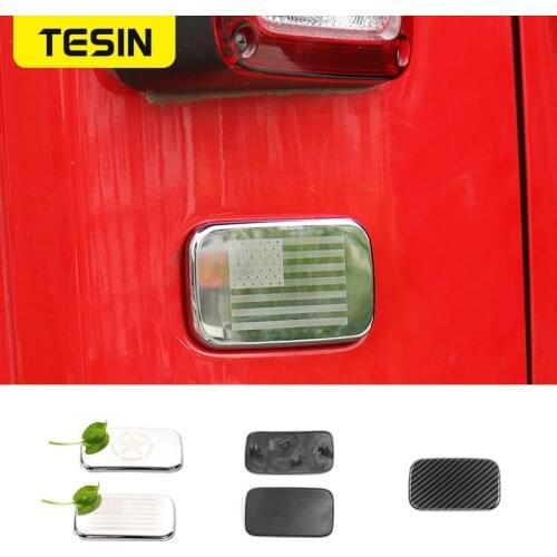 TESIN Car Exterior Rear Left Tail Light Lamp Cover Decoration Car Stickers for Jeep Wrangler JK 2007 Up Car Accessories Styling