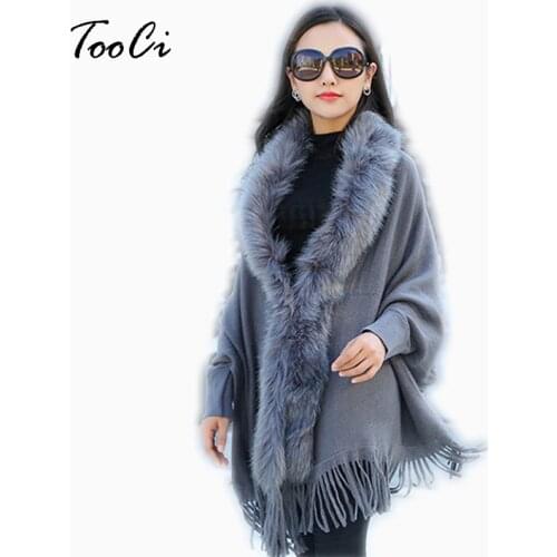Tooci Peach Womens Winter Ponchos