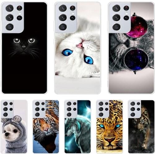 For Samsung S21 Ultra Case Cover G998B Silicone Phone Case For Samsung Galaxy S21 Ultra Soft TPU Back Shell For Samsung S21Ultra