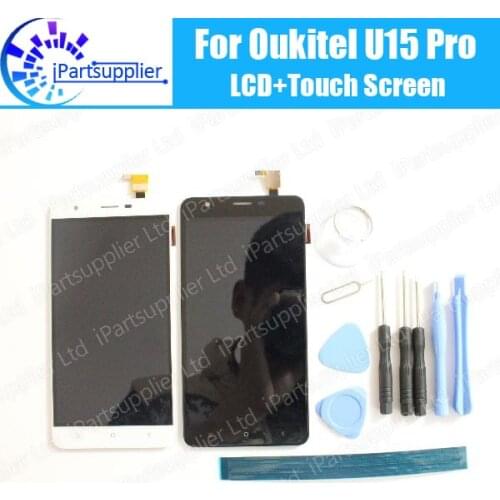 Oukitel U15 Pro LCD Display+Touch Screen 100% Original LCD Digitizer Glass Panel Replacement For Oukitel U15 Pro+tools+adhesive