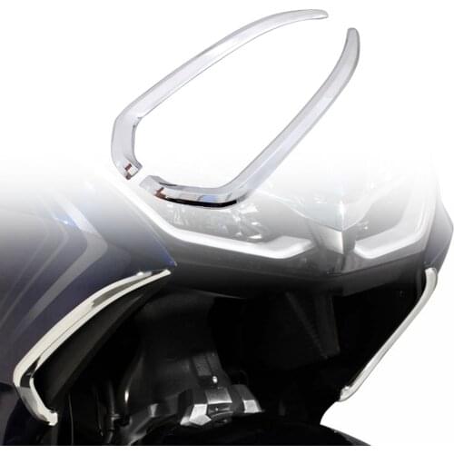 1 Pair Chrome ABS Motorcycle Front Vertical Vent Trim Accessories For Honda Goldwing 1800 Gold Wing GL1800 2018 2019 2020 2021