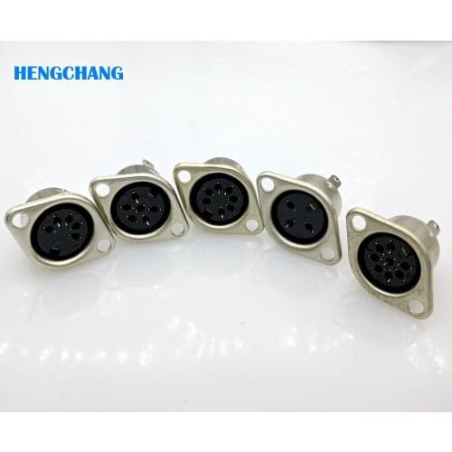 10pcs/lot 3/5/6/7/8 Pin DIN Female Connector Adapter DIN Socket
