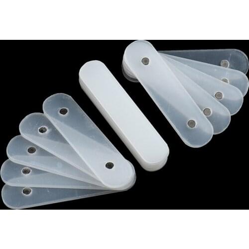 10PCS Nail Display Strips Nail With Magnet Acrylic StripsNail Art Tips Sticks Transparent Display Practice Palette Manicure