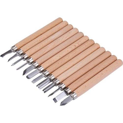12pcs/lot Woodworking Tools Wood Carving Knife Chisel Sculpture Engraving Carpinteria Carpenter Tools Set for Fruit Food Crafts
