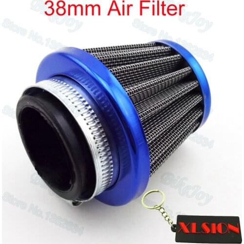 38mm Air Filter Blue For Chinese GY6 50cc QMB139 Moped Scooter Motorcycle Motocross