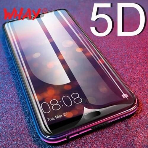 5D Tempered Glass for Huawei P20 Pro Lite P10 Plus P30 P40 Mate 20 Lite Screen Protector Glass for Honor 10 20 Pro Nova 5T Film