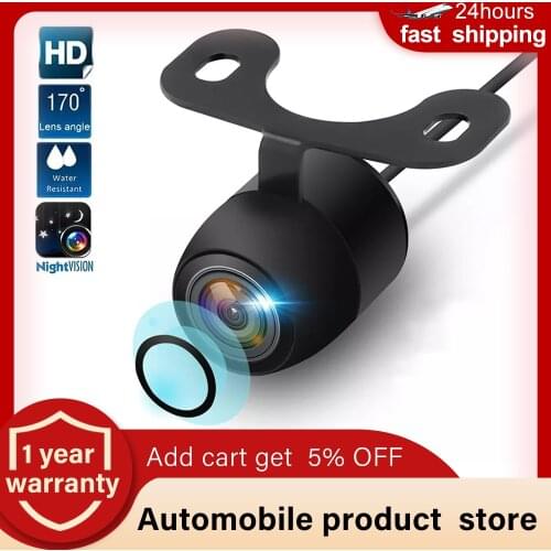 Car Rear View Camera Auto Back Reverse camera mini Rear view camera Reverse Night Vision 170 Degree Wide Angle Recording Parking