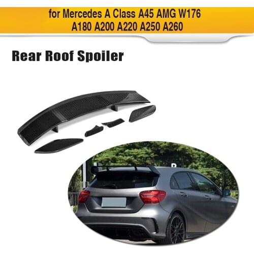 Car Roof Spoiler For Mercedes-Benz A180 A200 A250 A45 A45 AMG 2013 - 2017 Hatchback 4-Door Carbon Fiber Rear Window Tail Wing
