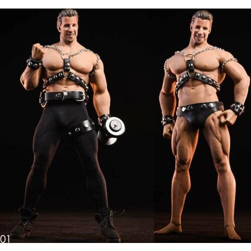 AWCTOYS AWC01 1/6 Bi Li King Head Sculpt&Clothes Set For PH M35 muscle Male Body