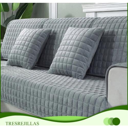 New Thicken Crystal Velvet Fabric Sofa Cover Slip Resistant Slipcover Seat European Couch Cover Sofa Towel for Living Room Decor