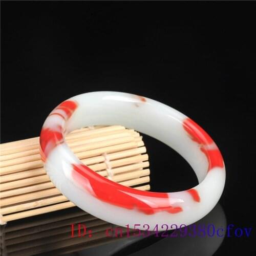 Colour Jade Bangle Bracelet Jadeite Carved Fashion Charm Gifts Natural Chinese Jewelry Amulet
