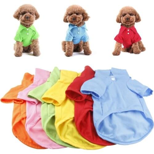 Pet Dog Clothing Dog Sweatshirt Pullover Solid Color Dog Clothing Pet Supplies XS-XL