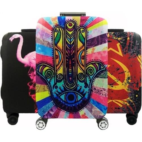 Travel on Road Elastic Luggage Cover Hot Fashion Protective Suitcase Cover Trolley case Travel Luggage Dust cover for 18-32 inch