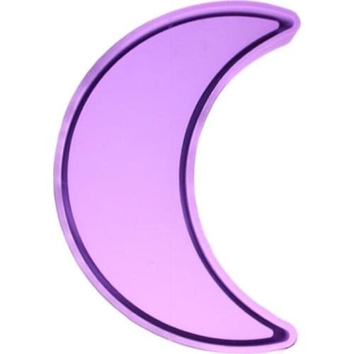 Moon Tray Resin Mold Moon Phase Dish Tray Resin Silicone Casting Mold Frosting Moon Jewelry Storage Plate Mold Craft Tools