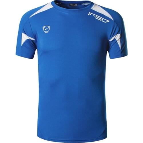 Jeansian Mens Tshirt T-Shirt Tee Shirt Sport Dry Fit Short Sleeve Running Fitness Workout LSL3209 Blue