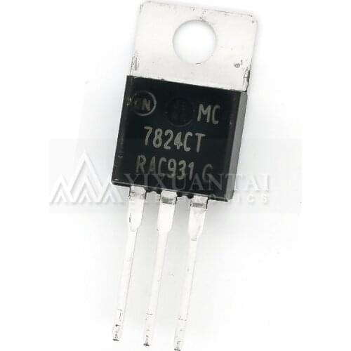 MC7824CTG MC7824CT MC7824 7824CT【REG LINEAR 24V 1A TO220AB】10pcs/Lot New