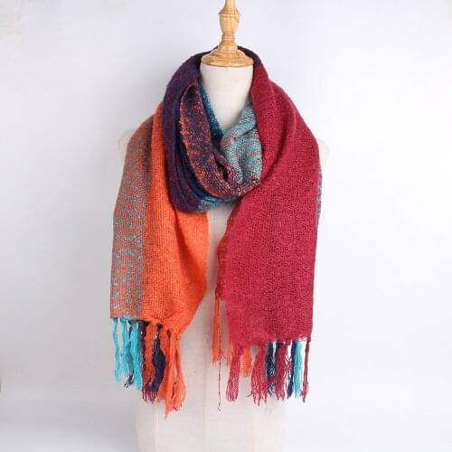 Fashion 2020 new style women scarf winter warm faux cashmere scarves lady knit shawls foulard female neck pashmina