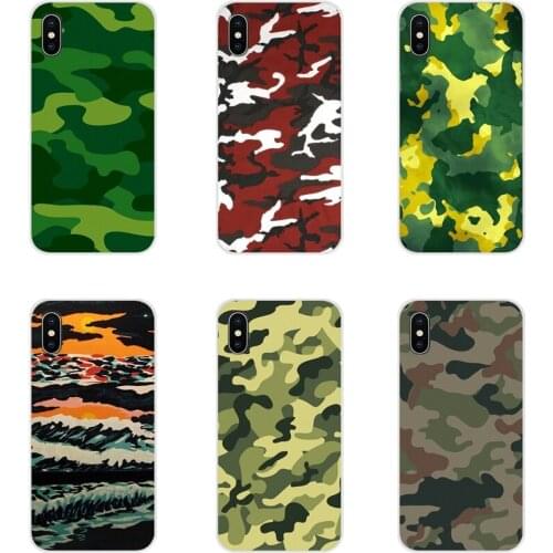 Soft Transparent Bag Case For HTC One U11 U12 X9 M7 M8 A9 M9 M10 E9 Plus Desire 630 530 626 628 816 820 830 army camo Camouflage
