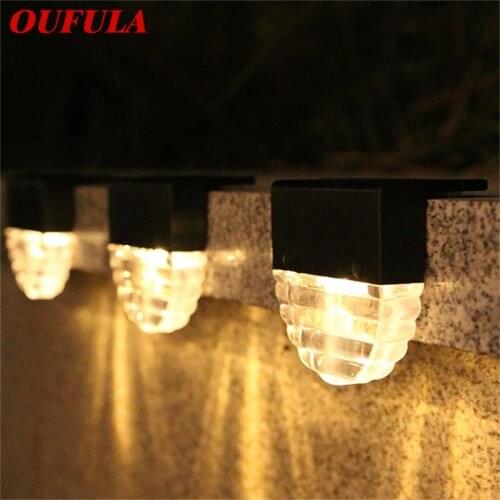 OUFULA Solar Sconces Outdoor Wall Led Light Waterproof Home Decorative For Ladder Fence Garden Landscape Staircase