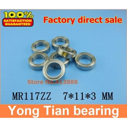 NBZH (1pcs) High quality miniature ball bearing (stainless steel 440C material) SMR117ZZ 7*11*3 mm
