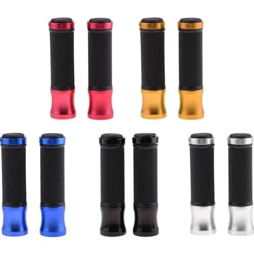 Non-slip Ergonomic Bike Handlebar Rubber Grips Bicycle Cycling Lock-On Ends Bike Components Parts