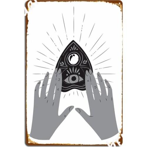 Ouija Planchette Metal Signs Cinema Living Room Party create Mural Painting Tin sign Posters