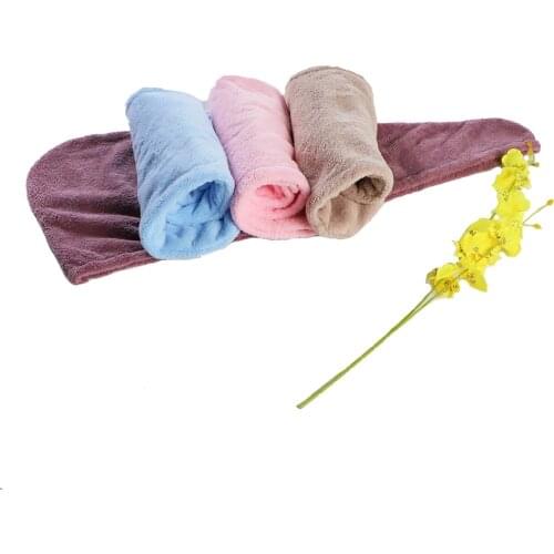 Microfiber Hair Towel Wrap for Women Adult Bathroom Absorbent Quick-Drying Home Bath Thicker Shower Long Curly Dry Hair Cap