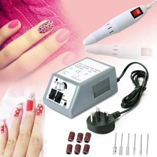Professional Manicure Machine Set Electric Nail Drill Bits Mill Cutter Nail Art Sanding File Gel Cuticle Remover Ceramic Cutter