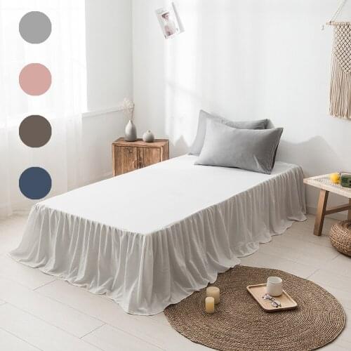 Hotel Home Dust-proof Bedspread On The Bed 45cm Comfortable Soft Antifouling Wrap Around Elastic Bed Cover Skirt Home Decor