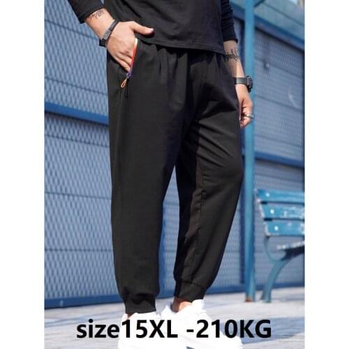 High quality autumn winter summer men sweatpants sports pants plus size 9XL 12XL 14XL 15XL oversize pants 180KG 58 60 66 68 70