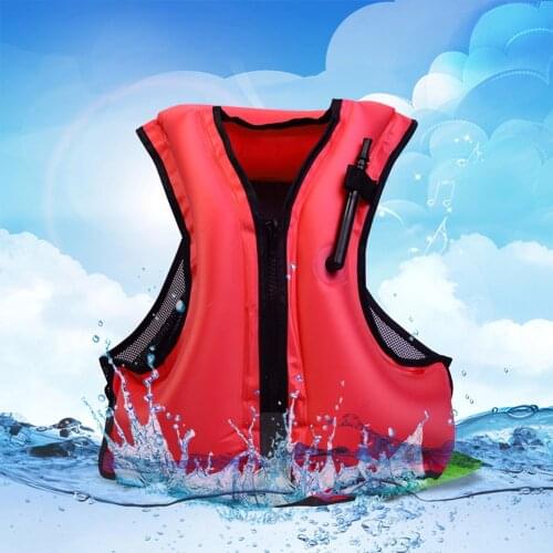 Life Vest Adult Children Swimwear Outdoor Diving Surfing Swimming Equipment 1PC Water Sports Inflatable Life Jacket