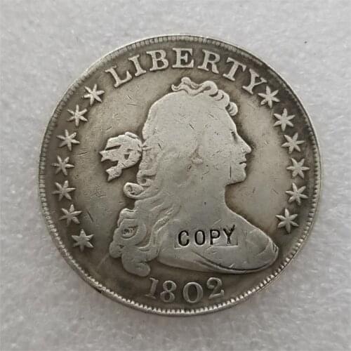 USA 1802 Draped Bust Dollar Copy Coin commemorative coins-replica coins medal coins collectibles