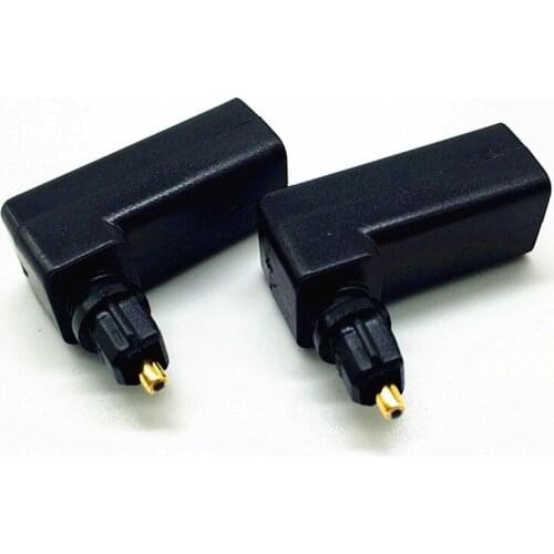 Toslink 90 Degree Digital Optical Audio Cable Adapter Male to Female Right Angle 360 Rotates PC TV DVD Stereo Optical Cable -25