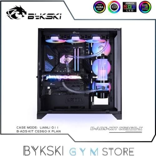 Bykski PC Water Cooling Bundle Soft Pipe For Intel Or AMD Ryzen CPU, RTX 10 20 3060 3070 3080 3090 GPU Liquild Cooler 5V/12V RGB