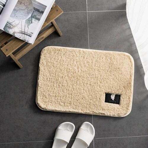 Plush mat bedroom door mat kitchen living room carpet bathroom carpet non-slip bay window floor mat bathroom mat set