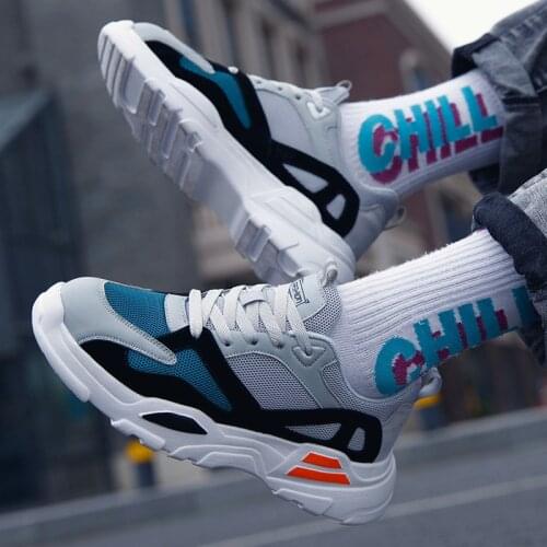 High end Breathable Lightweight rubber sole mens shoes sports casual shoes mesh shoes Men Casual Shoes