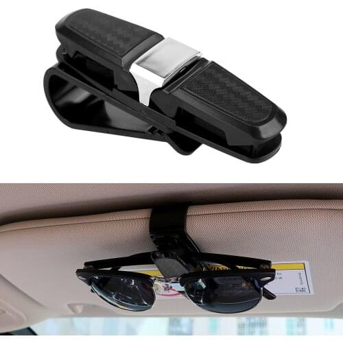Eyeglasses Clip ABS Portable Car Sun Visor Sunglasses Holder Car Glasses Cases Black Fastener Cip Ticket Card Clamp