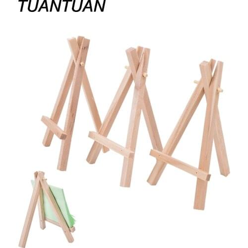 1pcs High Quality Mini Artist Wooden Easel Wood Wedding Table Card Stand Display Holder For paiting Decoration 12.5*7cm