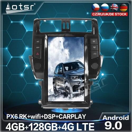 128GB For Toyota Land Cruiser Prado 150 2010-2013 Tesla Big Screen Android 9 Car Radio Multimedia DVD Player GPS Navigation Unit