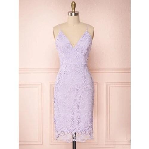 2021 Elegant Knee Length Sheath Cocktail Dresses Sexy One Shoulder Formal Party Dresse Robe De Cocktail Homecoming Dress Women