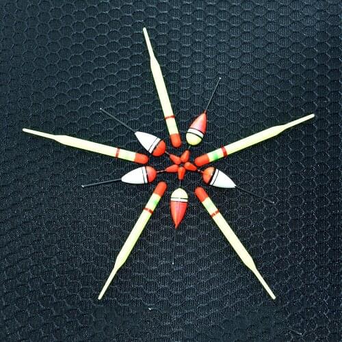 30 sets/bag TOPIND 15 pieces Set Assorted Sizes Slip Drift Tube Indicator Fishing Float