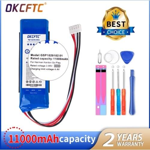 OKCFTC 11000mAh Battery CP-HK06,GSP1029102 01 for Harman/Kardon Go Play, Go Play Mini