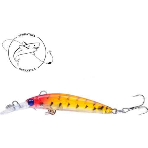 Anti-Corrosion Bionic Plastic Fishing Bait Artificial Minnow70mm/4g Diving Depth 0.5-2Meters Freshwater Fishing Lure Hard Bait