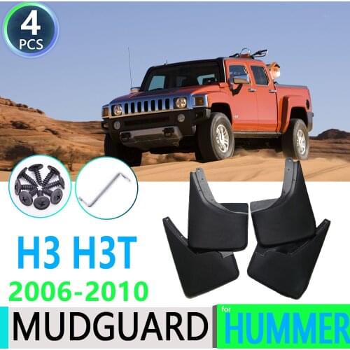 For Hummer H3 H3T 2006~2010 2007 2008 2009 2010 Car Fender Mudguard Mud Flaps Guard Splash Flap Car Accessories