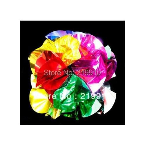 Free Shipping 2 pcs/lot Mini Spring Flowers Mylar Magic Tricks