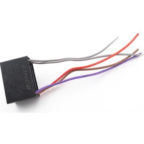 CBB61 4.5uF+6uF+6uF 250V 5 wires Motor Run Capacitor electrical fan 3/4/5 Speed electric fanners Electronic Regulator Cable
