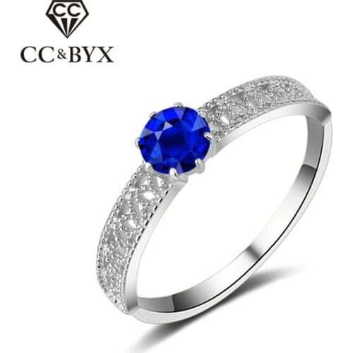 CC Rings For Women Pure 925 Silver Vintage White Gold Color Carved Ball Hollow Jewelry Wedding Engagement Accessories CC819a