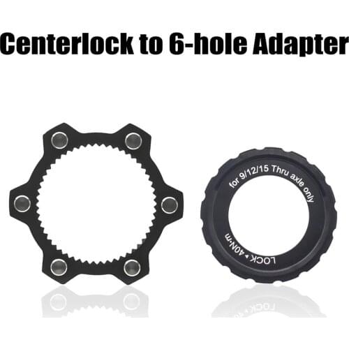 Center lock to 6-hole adapter, center lock conversion 6-hole brake disc, center lock for 6 bolts, SM-RTAD05 / SM-RTAD10